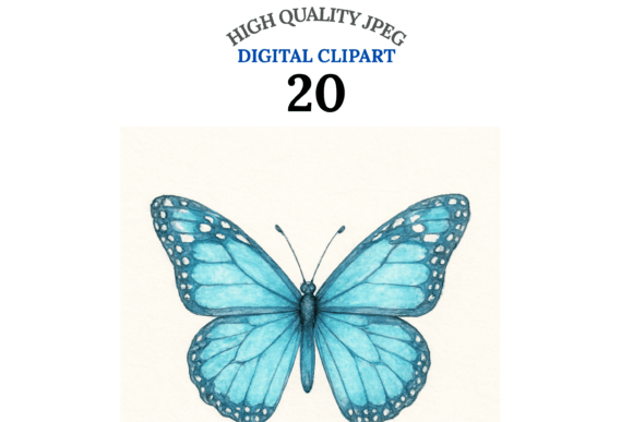 Bring Your Designs to Life with a Vibrant Butterfly Clipart Set