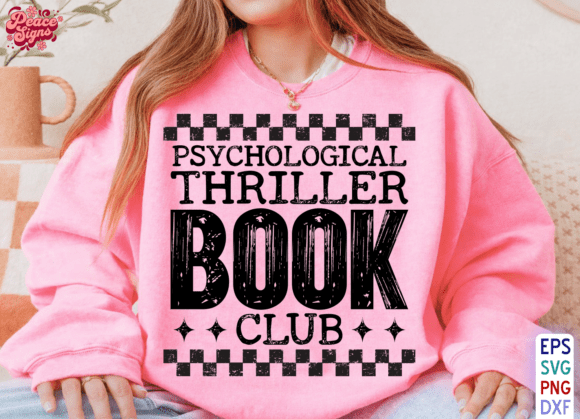 Bringing the Mystery to Life with a Psychological Thriller Book Club Shirt Design