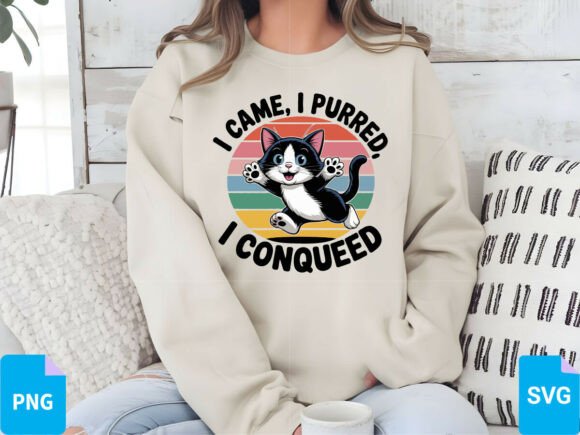 Cat T-Shirt Design SVG, PNG, EPS for Crafters