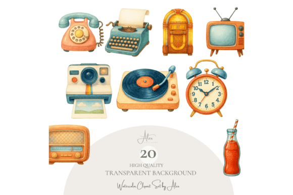 Integrating the Retro Clipart Set into Professional Design Workflows
