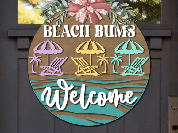 Summer Beach Bums Chair Sign SVG: A Coastal Craft Essential