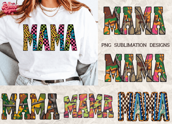 Unleash Your Creativity with the Camo Hunting Mama PNG Bundle for Mom and Mama Designs